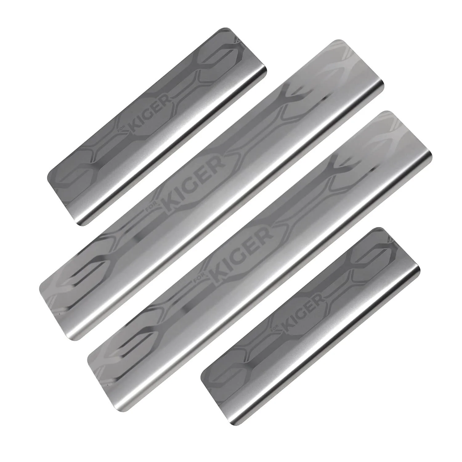 Galio Car Footsteps Stainless Steel Plate Sill Guard For Renault Kiger 2021 Onwards