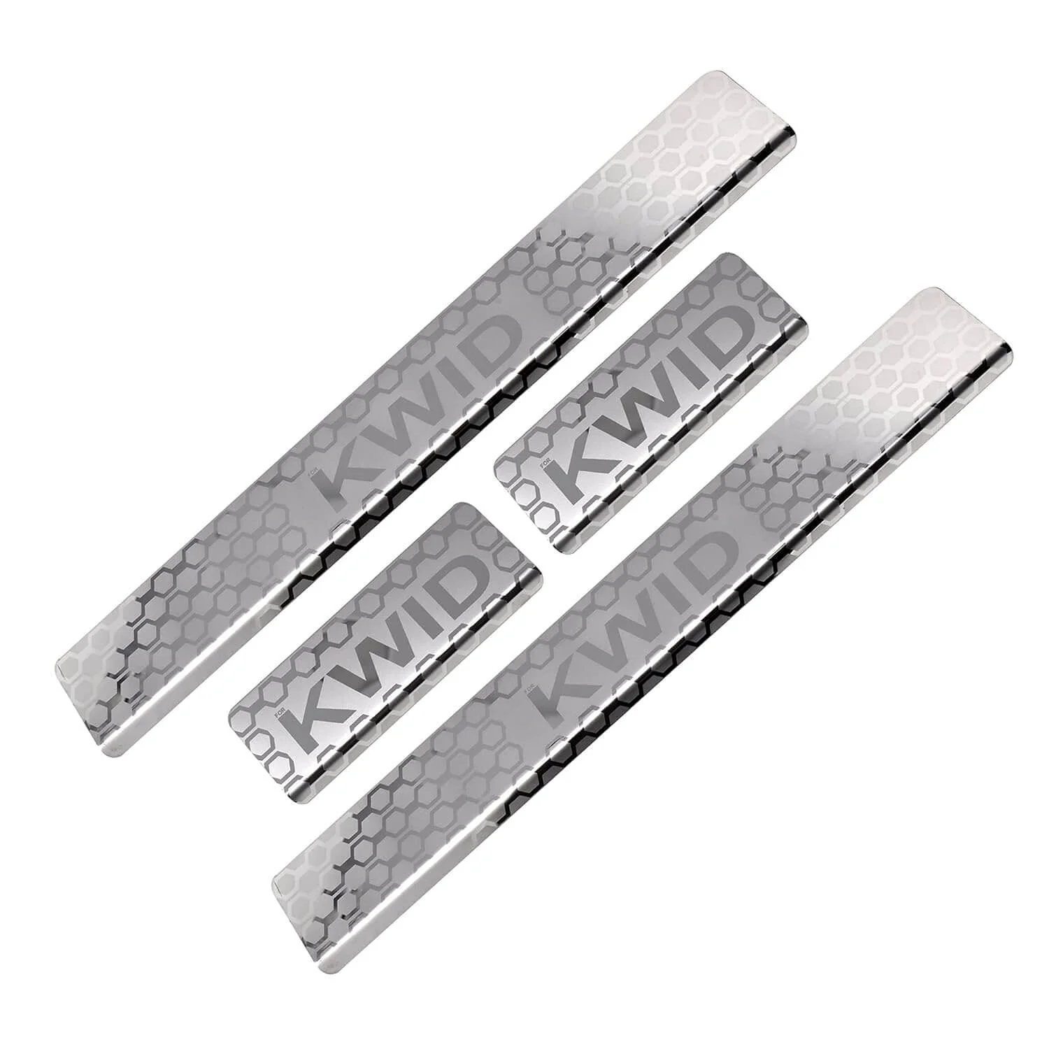 Galio Car Footsteps Stainless Steel Plate Sill Guard For Renault Kwid 2015 onwards