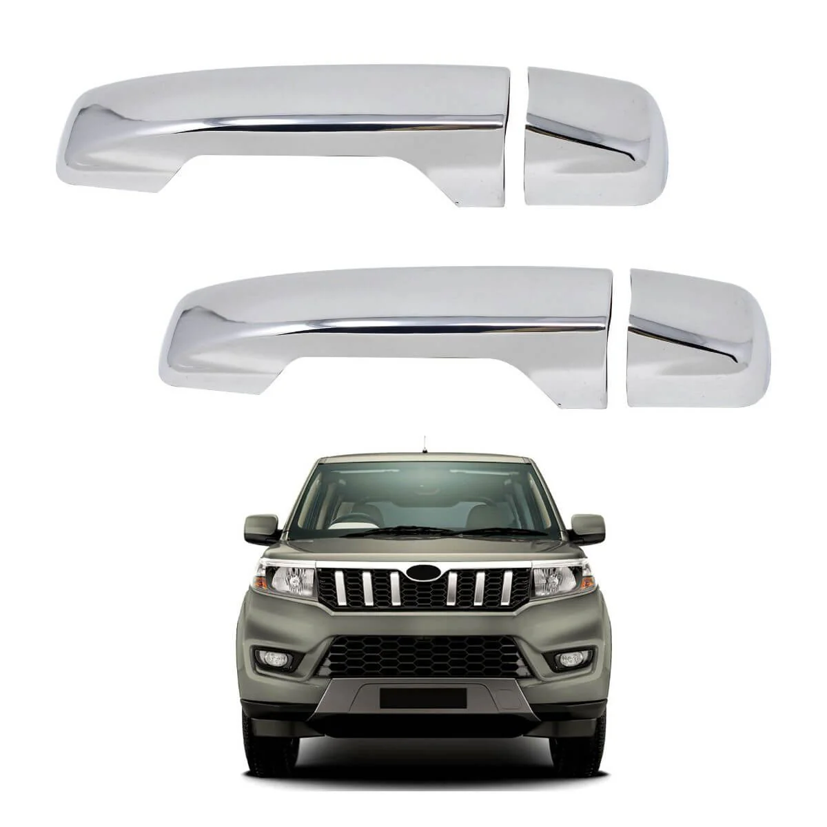 Galio Chrome Door Handle Cover For Mahindra Bolero Neo (2021 onwards)(Set of 10 pcs.)