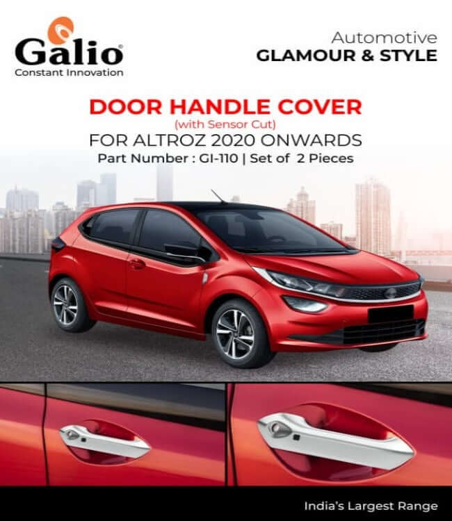 Galio Car Door Handle Cover with Sensor Cut For Tata Altroz (2020 onwards)(Set of 2 pcs.)