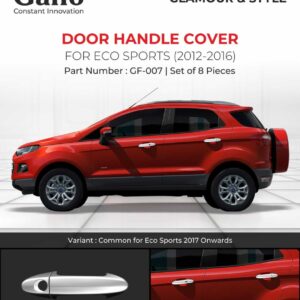 Galio Chrome Finish Door Handle Cover For Ford Eco Sports 2012 Onwards