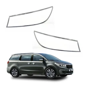 Galio Chrome Head Lamp/Light Garnish Cover For KIA Carnival (2020 Onward) (Set of 2 pcs.)