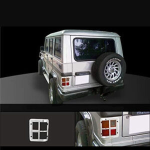 Galio Chrome Tail Lamp Garnish Cover For Mahindra Bolero (2007 T0 2019)(Set of 2 pcs.)