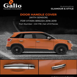 Galio Door Handle Cover With Sensor Cut For Maruti Suzuki Brezza (2016 TO 2019)(Set of 8 pcs.)
