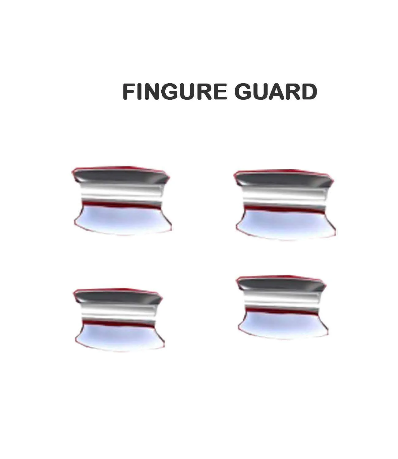 Galio Finger Guard For Kia Seltos (2019 onwards) (Set of 4 Pcs.)