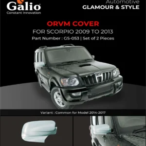 Galio ORVM Cover Suitable For Mahindra Scorpio (2009 To 2016)(Set of 2 Pcs.)