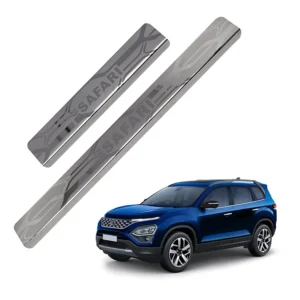 Galio Car Footsteps Scuff Plate Sill Guard For Tata Safari (2021 onwards) (Set of 4 Pcs.)