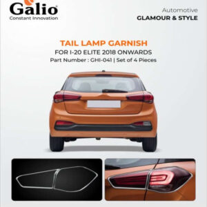 Galio Tail Lamp Garnish Cover For Hyundai I-20 Elite (2018 Onwards)(Set of 4 Pcs.)
