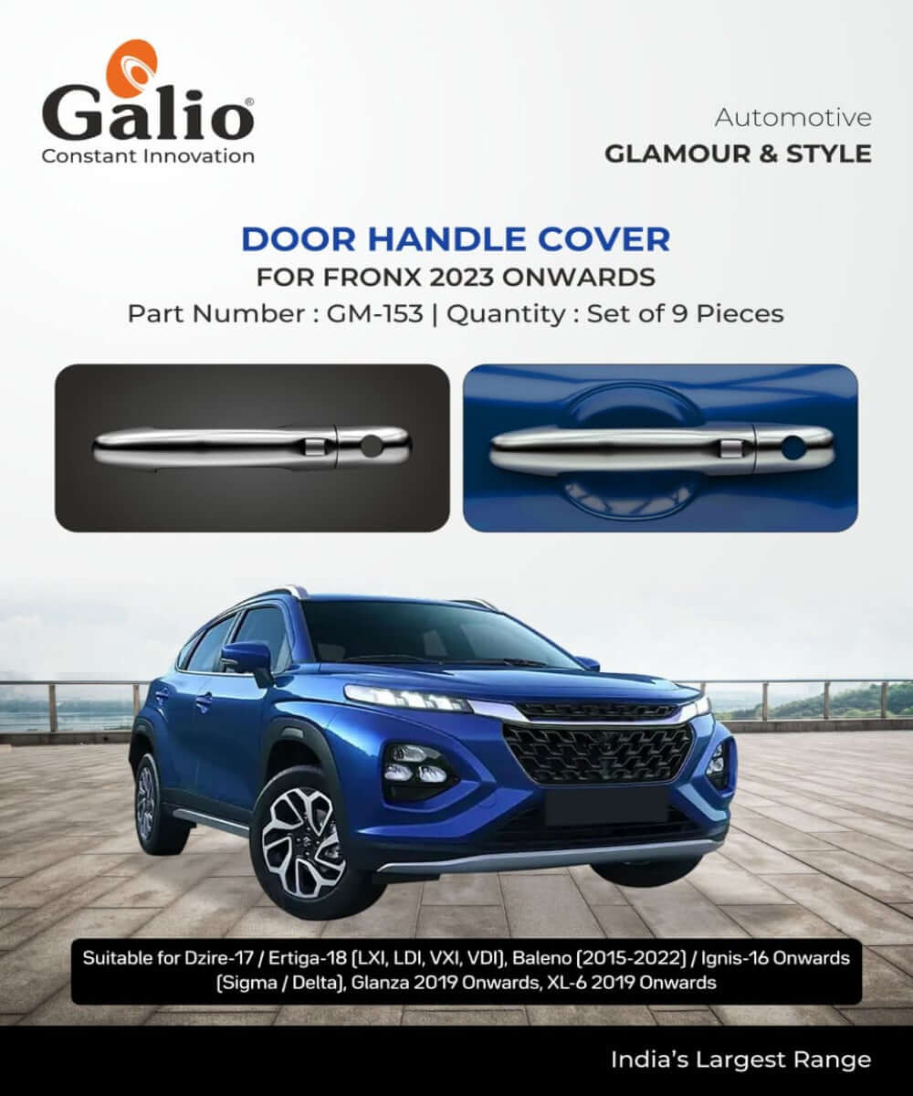 Galio Car Door Handle Cover For Maruti Suzuki Fronx (2023 Onwards)(Set of 9 pcs.)