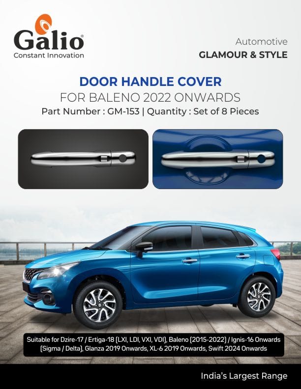 Galio Door Handle Cover For Maruti Suzuki Baleno 2015 Onwards