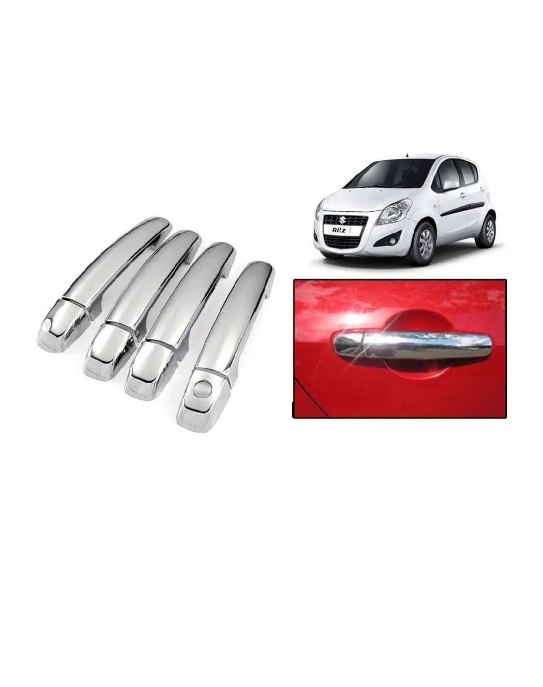 Galio Door Handle Cover For Maruti Suzuki Ritz (2009 Onwards)(Set of 8 pcs.)