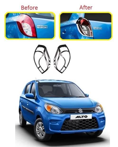 Galio Tail Lamp Garnish Cover For Maruti Suzuki ALto 800 (2012 Onwards)(Set of 2 Pcs.)