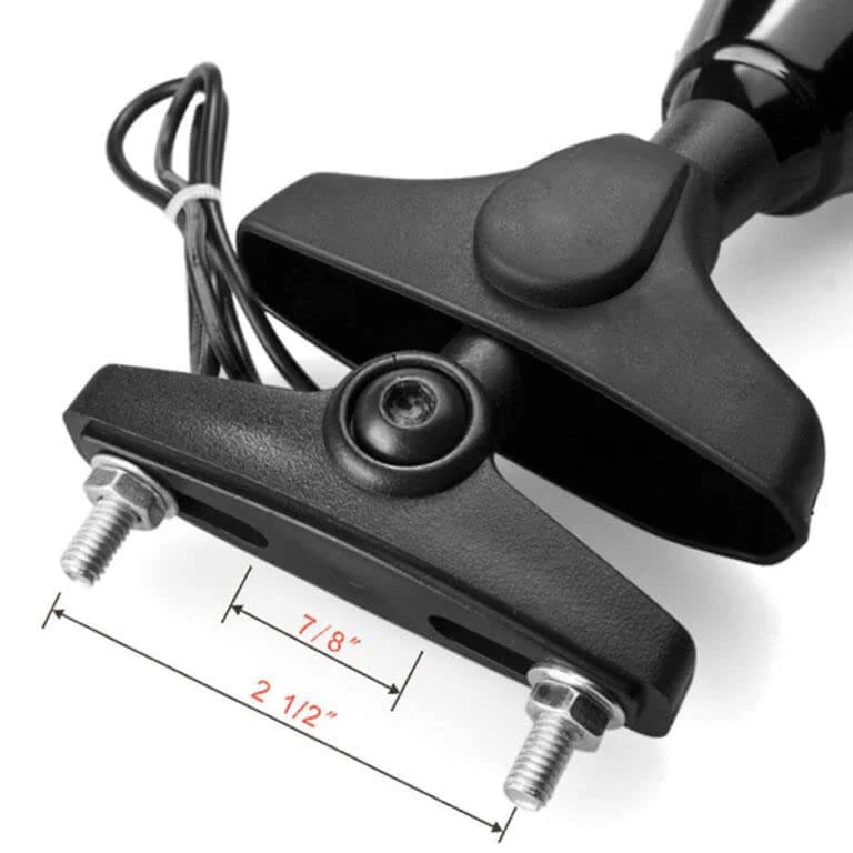 Generic Universal Motorcycle Rear view Side Mirrors with LED Turn Signal Indicator