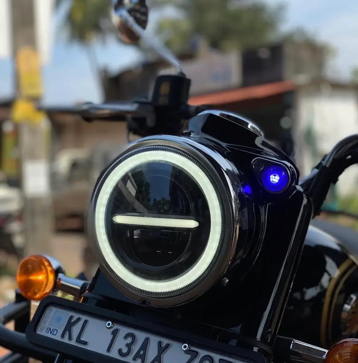 HJG Minus With Ring LED Headlight (7 Inch)