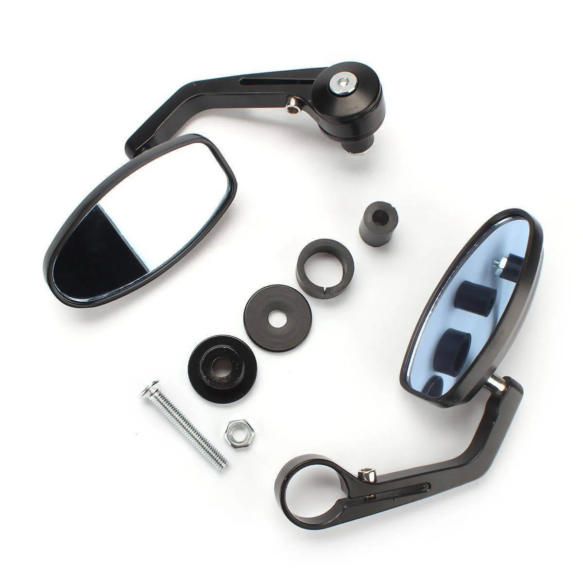 Universal Oval Shape Manual Rear View Mirror For All Bikes