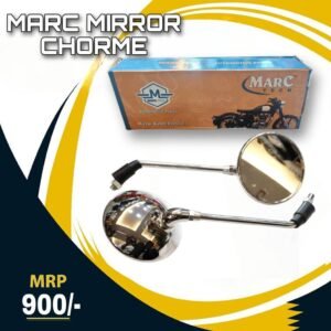 Marctech Bike rear view Mirror Compatible For Royal Enfield classic 350/500 (Black)