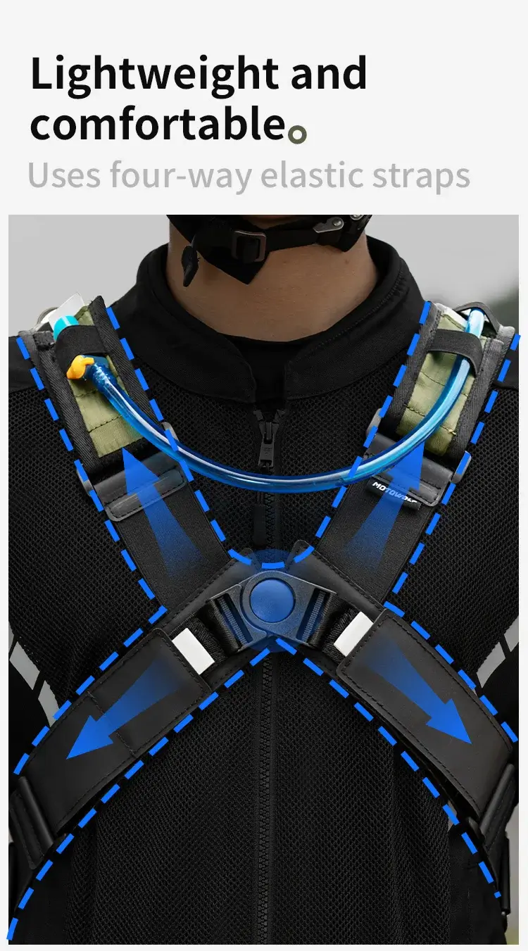 Motowolf MB7 Hydration Backpack with (2 Ltrs) Bladder | Waterproof