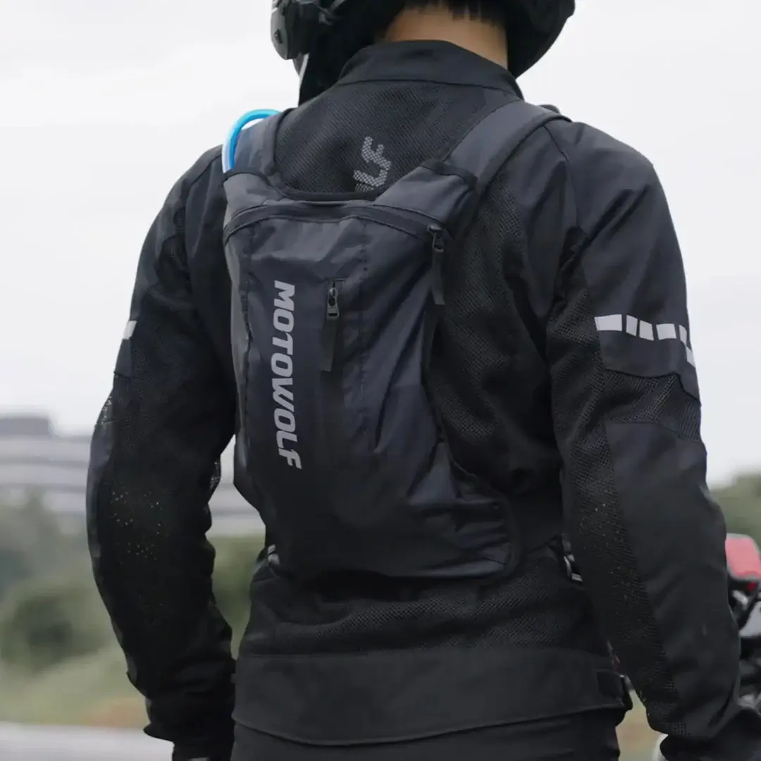 Motowolf MB7 Hydration Backpack with (2 Ltrs) Bladder | Waterproof