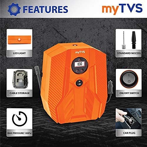 MyTVS TI-16 Airchamp Digital Auto Stop Car Tyre Inflator