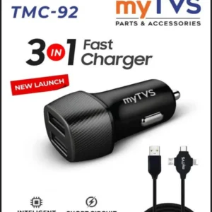 MyTVS TMC-92 5V 2.1A Dual USB Charger With 3in1 Cable