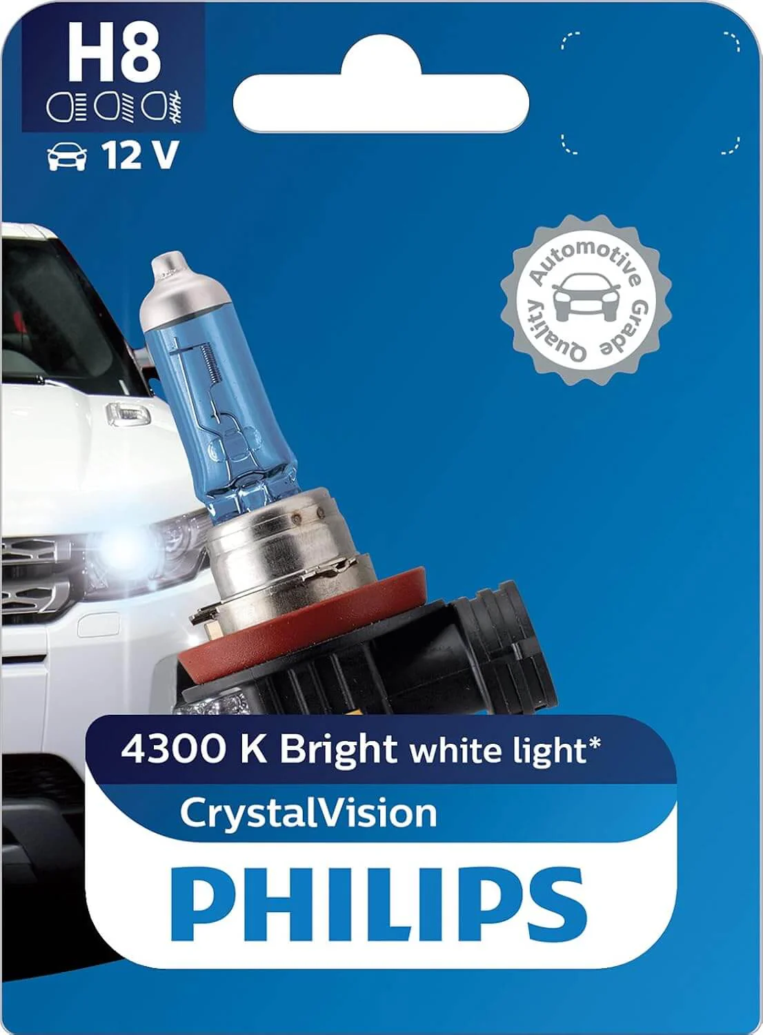 Philips H8 12360 Crystal Vision Headlight Bulb (12V, 35W)