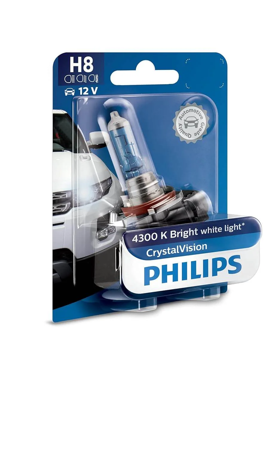 Philips H8 12360 Crystal Vision Headlight Bulb (12V, 35W)