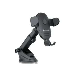 Portronics Clamp M2 Adjustable Car Mobile Holder (Black)