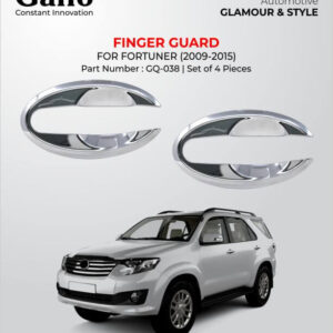 Galio Chrome Finish Finger Guard For Toyota Fortuner 2009 To 2015