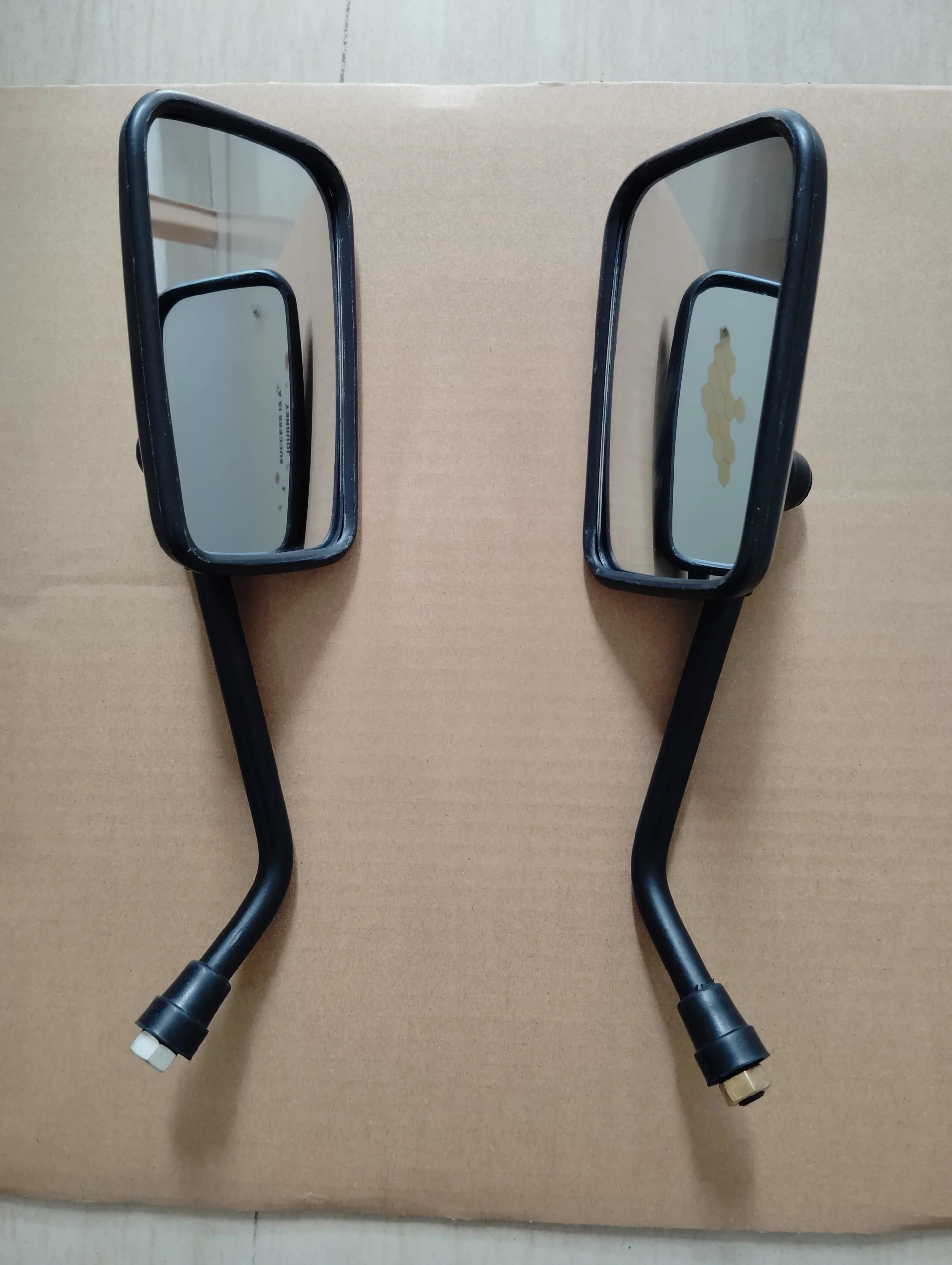 Autobird Rear View Mirrors For KB 100/ Rxz/ Rx 100/ Bullet/ Suzuki (Black)