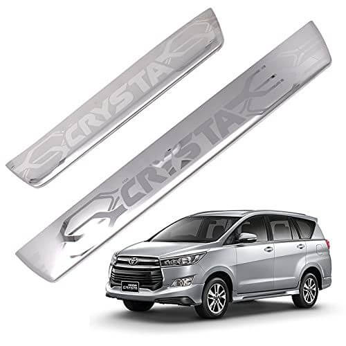 Galio Car Footsteps Stainless Steel Plate Sill Guard For Toyota Innova Crysta 2016 onwards