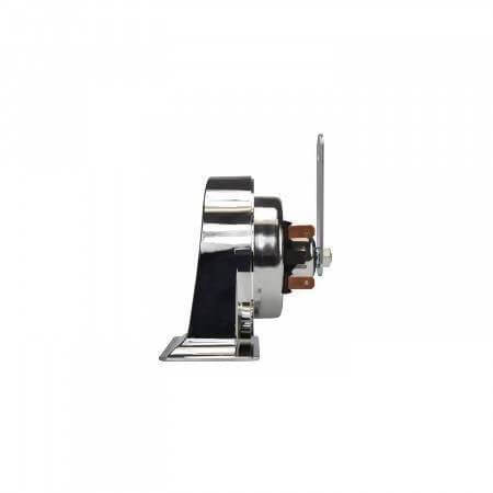 Hella 007728883 Chrome Trumpet Horn Set For Passenger Car (12V,400/500 Hz,105-118 dB @ 2m)