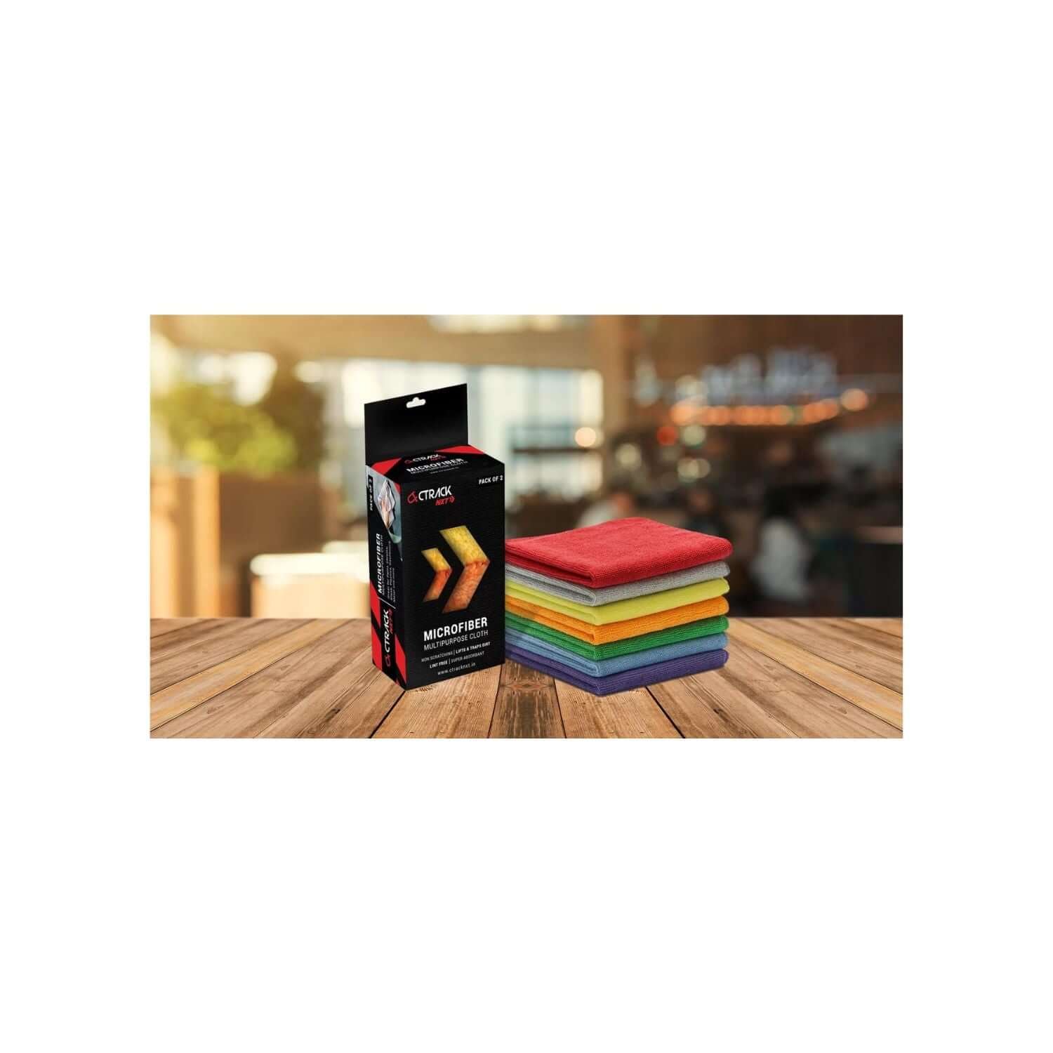 Ctrack Nxt Premium Microfiber Cloth (40×40)(Set Of 3 Pcs)