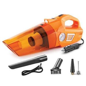 myTVS TI-8 3-in-1 Powerful Car Vacuum Cleaner cum Tyre Inflator Portable Air Pump Compressor and Torch