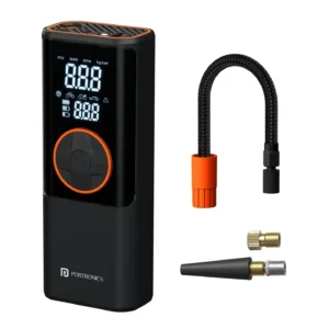 Portronics Vayu 4.0 Portable Tyre Inflator For Cars, Motorcycles