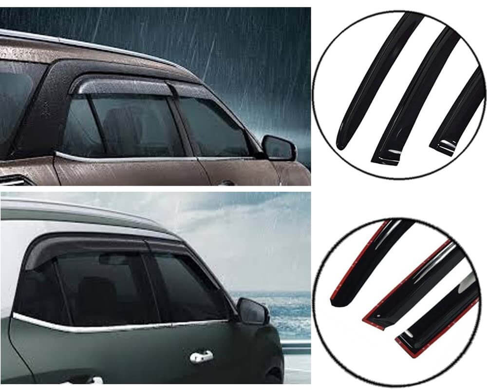 Galio Car Door Wind Visor For Mahindra XUV 500 (2012 Onwards)(Set of 4 pcs.)