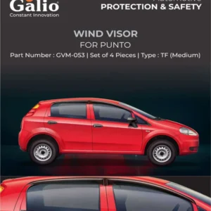 Galio Car Door Wind Visor For Fiat Punto (Set of 4 Pcs.)