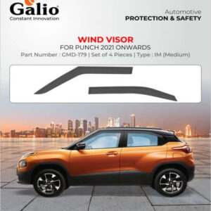 Galio Car Door Wind Visor For Tata Punch (2021 Onwards)(Set of 4 Pcs.)