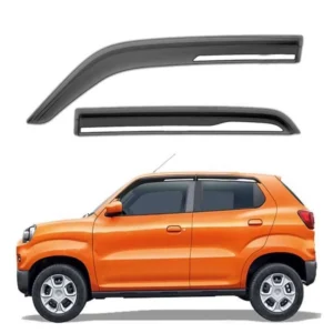 Galio Car Door Wind Visor With Silver Chrome Line For Maruti Suzuki S-Presso (2019 Onwards)