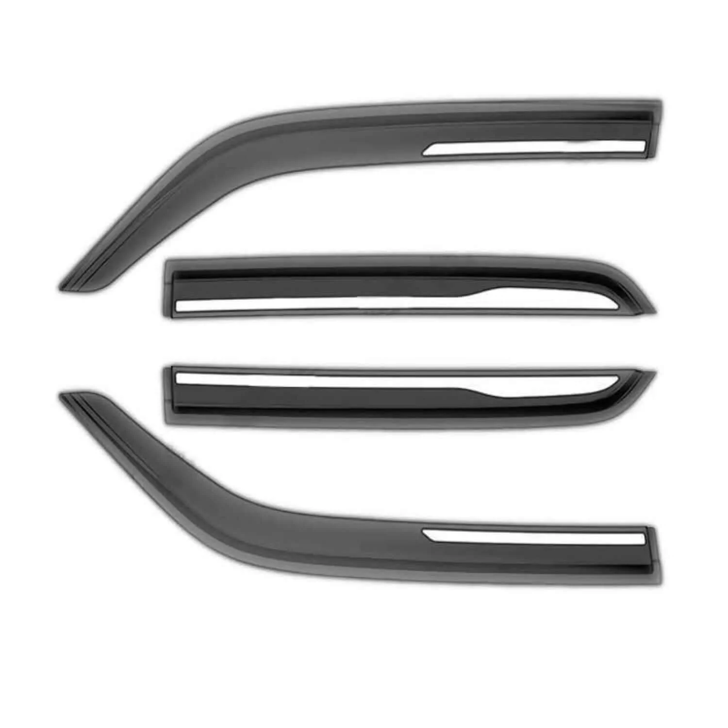 Galio Car Door Wind Visor With Silver Chrome Line For Maruti Suzuki S-Presso (2019 Onwards)