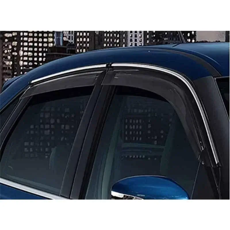 Galio Car Door Wind Visor with Silver Line For Tata Punch 2021 Onwards