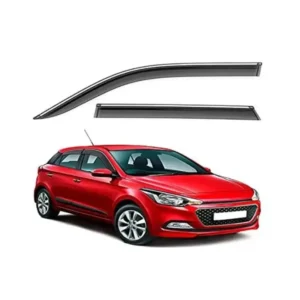 Galio Door Visor with Silver Line For Hyundai I-20 Elite (2018 onwards)(Set of 4 Pcs.)