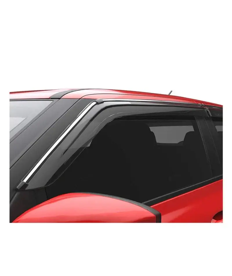 Galio Door Visor with Silver Line For Hyundai I-20 Elite (2018 onwards)(Set of 4 Pcs.)