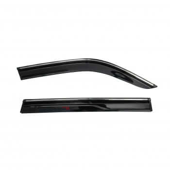 Galio Car Door Wind Visor with Silver Line For Mahindra Scorpio N (2022 Onwards)(4 Pcs)