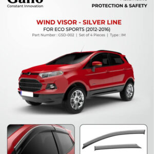 Galio Door Wind Visor with Chrome Line For Ford Eco Sports
