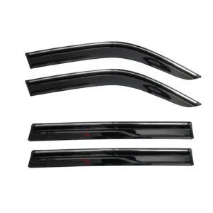 Galio Car Door Wind Visor with Silver Line For Mahindra Scorpio N (2022 Onwards)(4 Pcs)