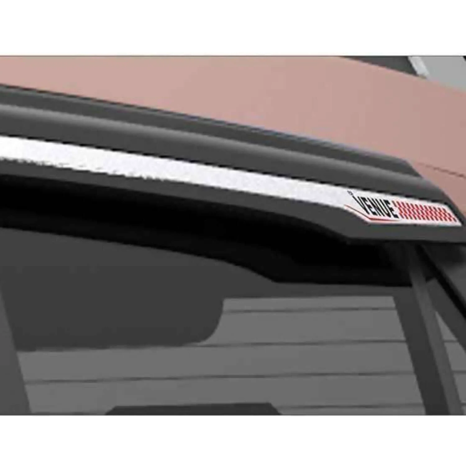 Galio Car Door Wind Visor with Silver Line For Hyundai Venue (2019 Onwards)( Set of 4 pcs.)