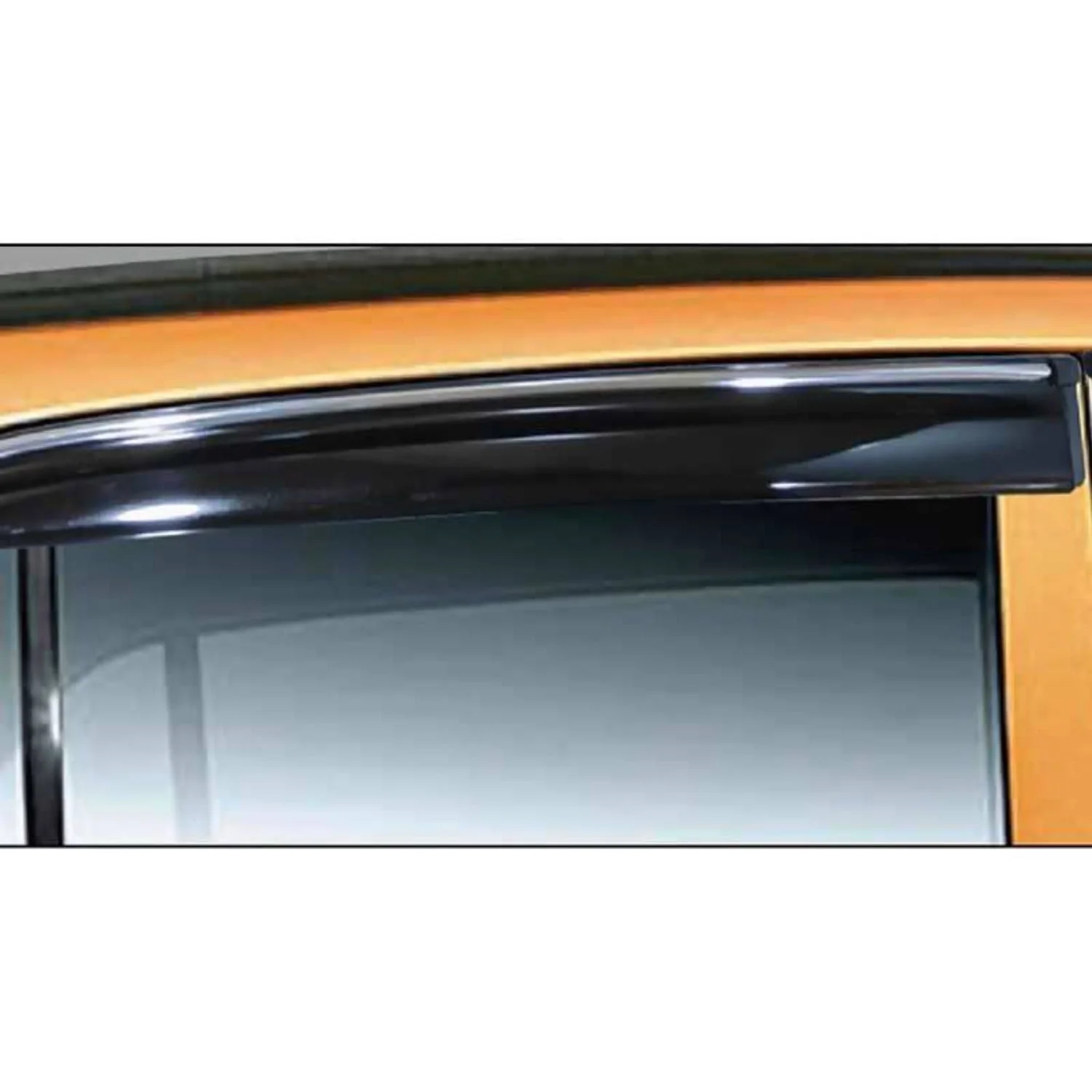 Galio Car Door Wind Visor With Silver Line For Hyundai i-10 Grand (2014 TO 2023)(Set of 4 pcs.)