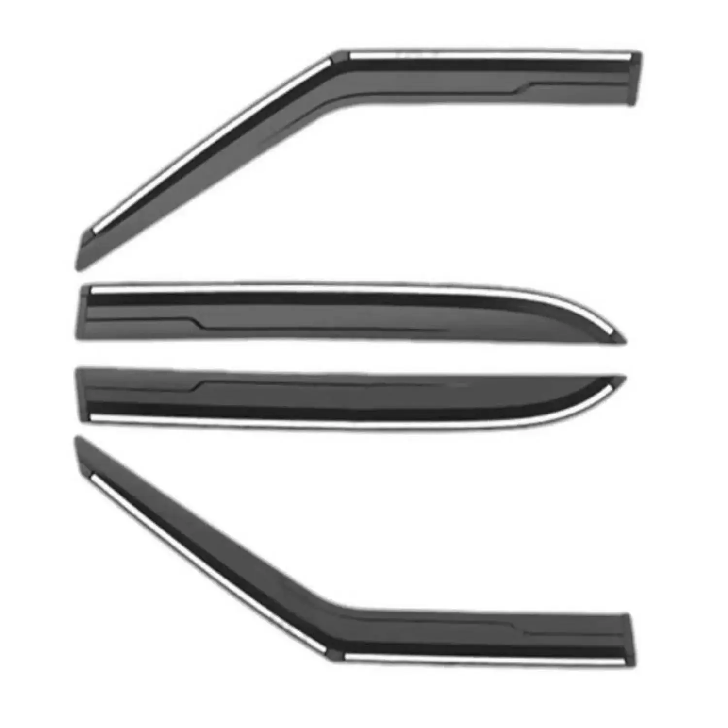 Galio Car Door Wind Visor With Silver Line For Hyundai Creta 2015 To 2026
