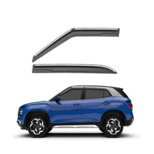 Galio Car Door Wind Visor With Silver Line For Hyundai Creta 2015 To 2026