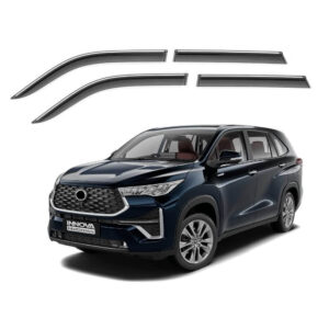 Galio Car Door Wind Visor with Silver Line For Toyota Innova Hycross (2023 Onwards)(Set of 4 pcs.)